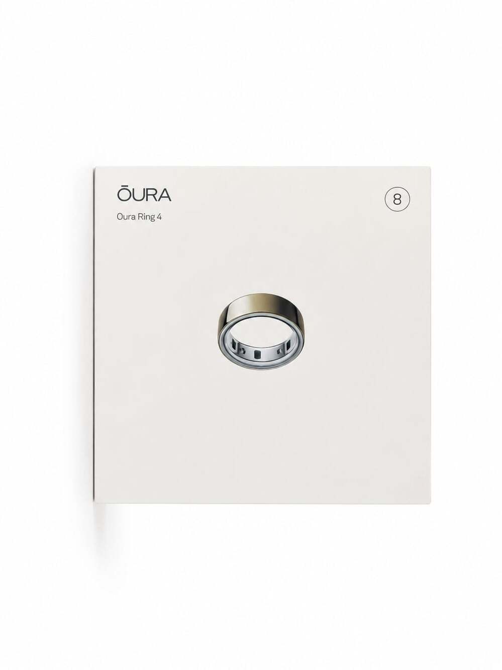 Oura Ring 4 Smart Ring Size 10 Brushed Silver (2024) JZ90-54220-10